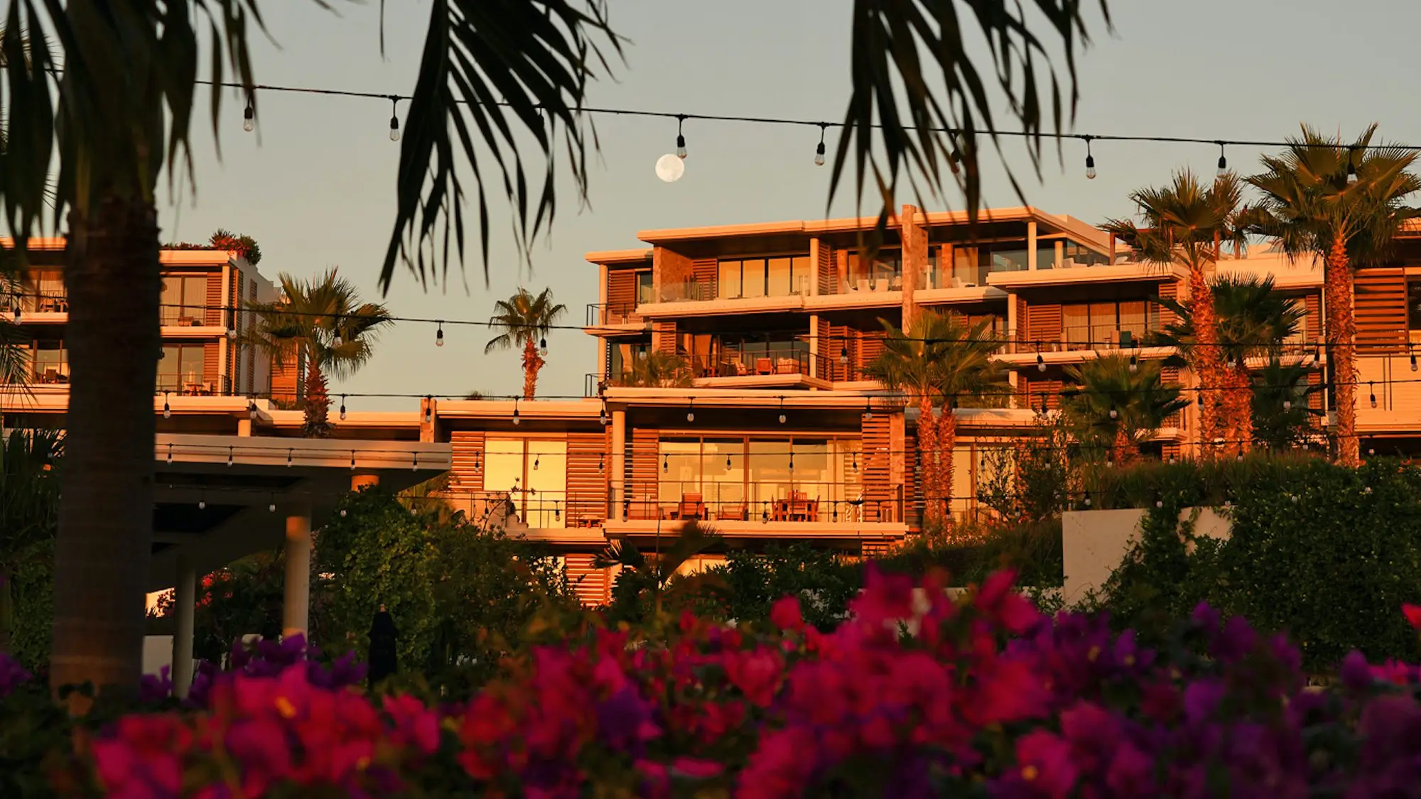Contemporary luxury homes near the swimmable beach at Chileno Bay